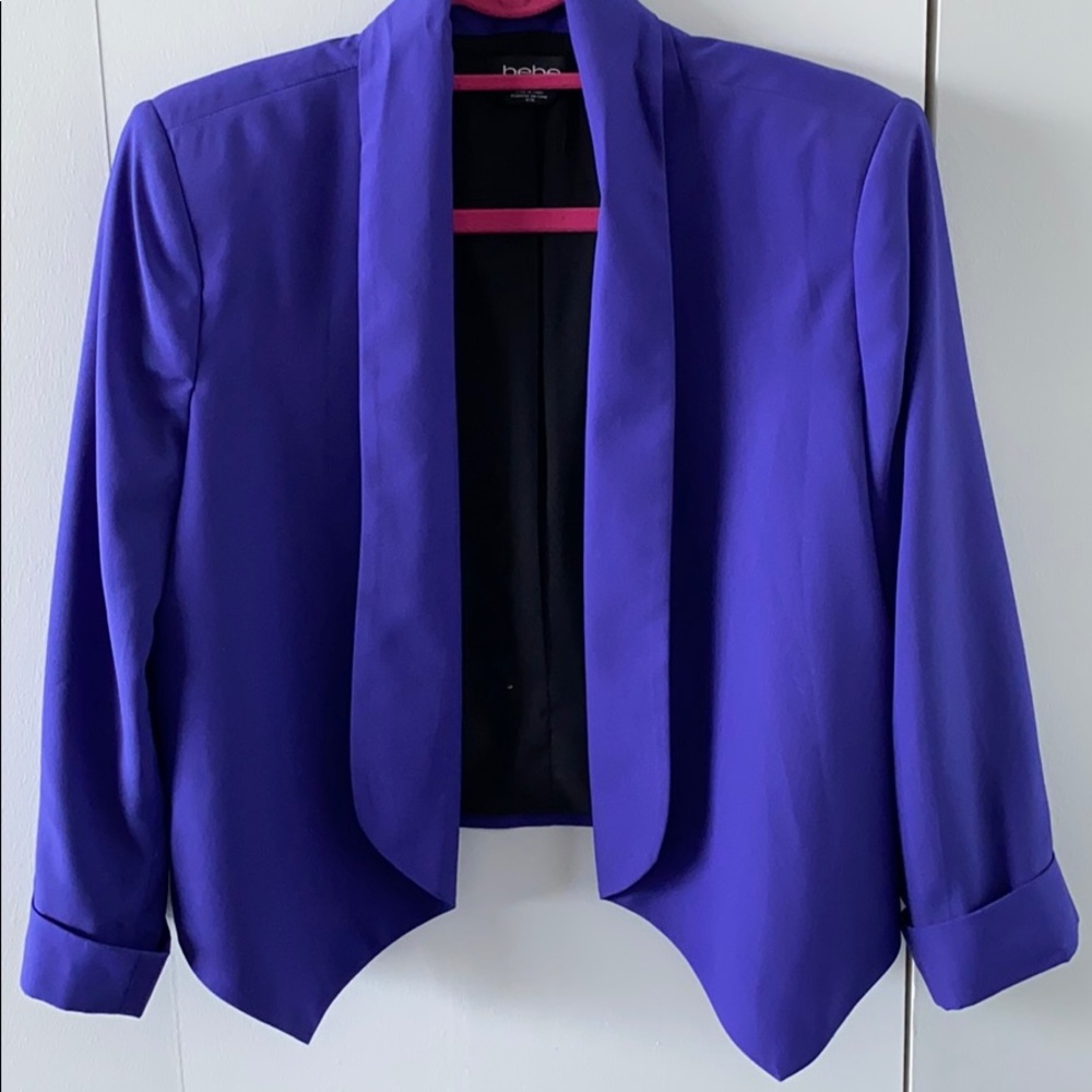 Bebe purple blazer.